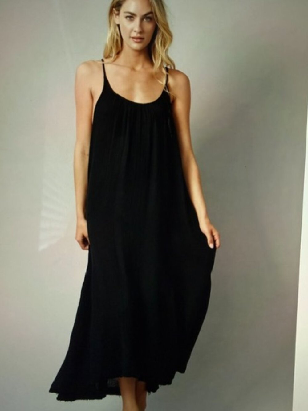9 Seed TULUM low back maxi in lightweight gauze